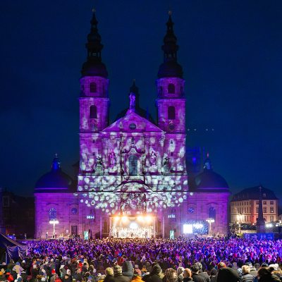 Weihnachtssingen auf dem Domplatz